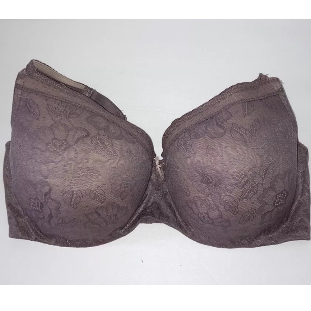 Cacique Modern Lace Covered Balconette Underwire Bra size 44F